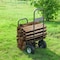 Nature Spring Nature Spring Firewood Rolling Log Cart Holder 562357IGO - alternate 3
